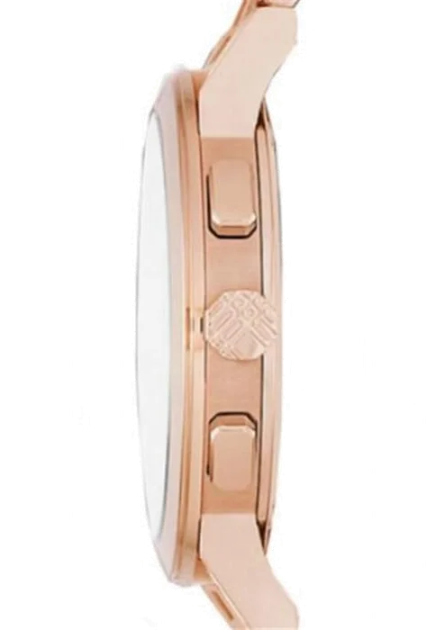 Montre Burberry BU9754 The City Chronomètre Acier Or Rose Cadran Marron Unisexe vue 2