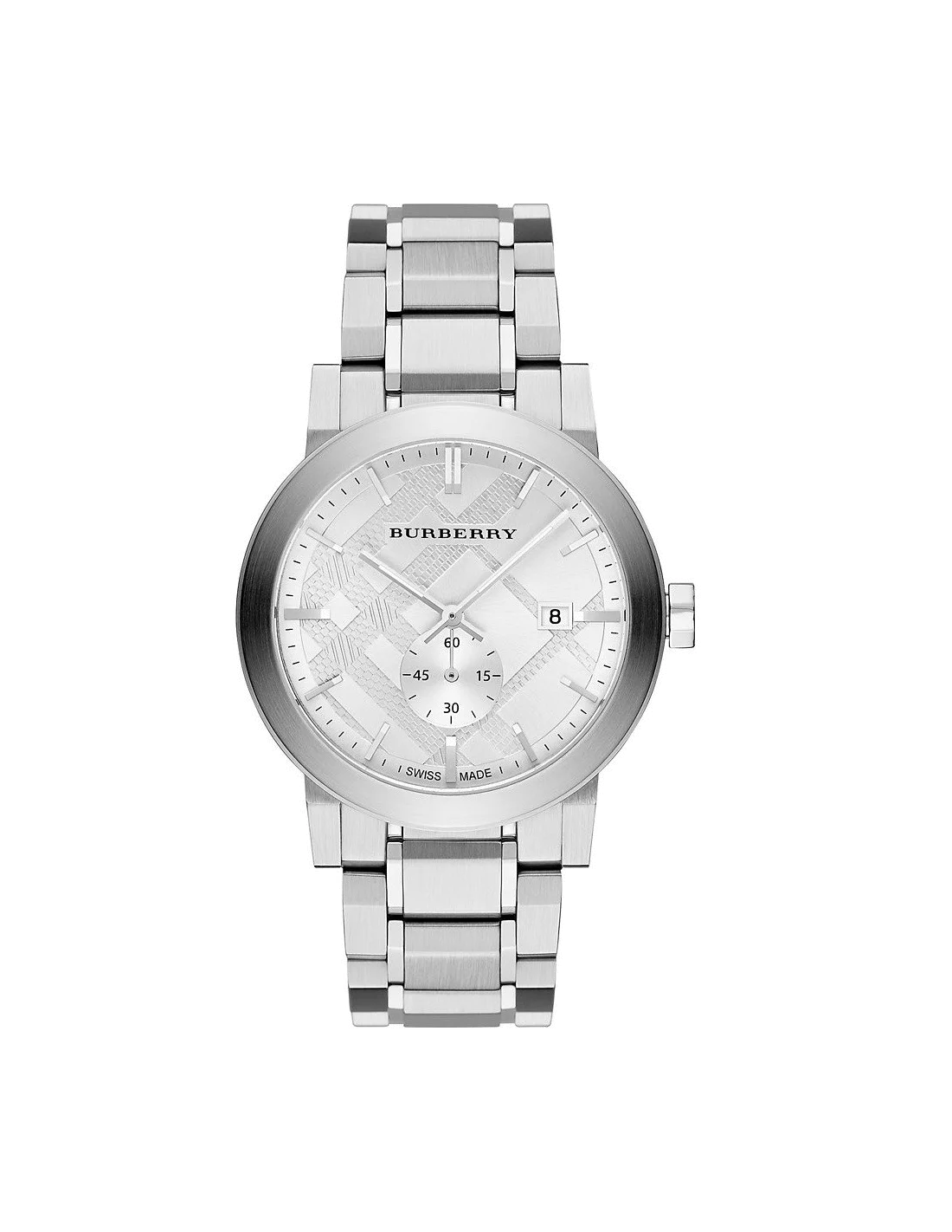 Montre Homme Burberry BU9900 Cadran et Bracelet Acier Inoxydable Argent
