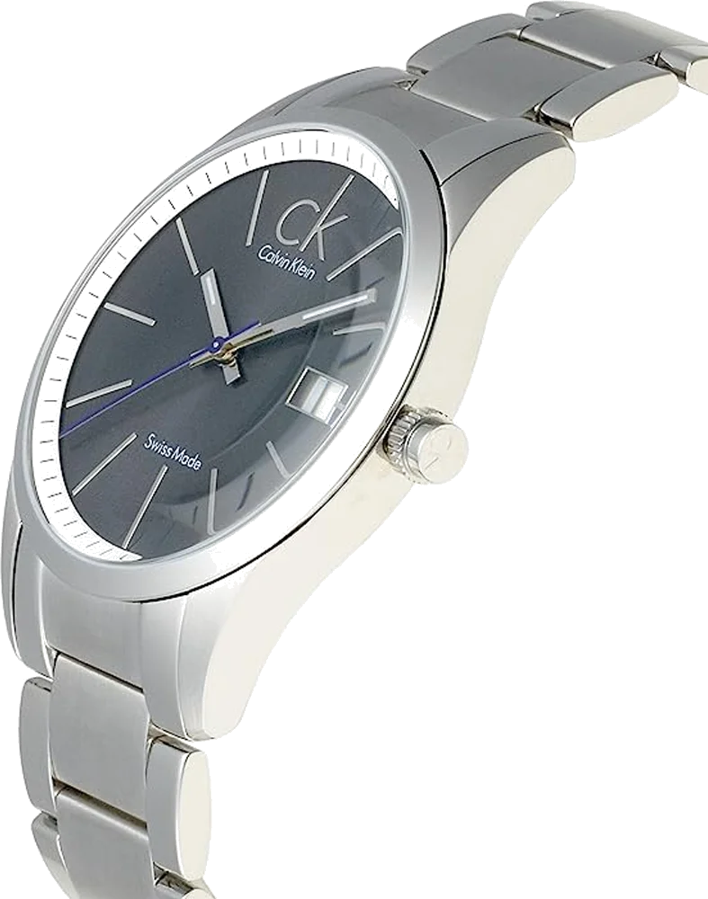 Montre Homme Calvin Klein Bold K2246107, Cadran Noir, Bracelet Acier Inoxydable Argenté vue 2