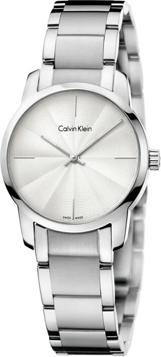 Montre Femme Calvin Klein City Argent Acier Inoxydable 32mm Réf. K2G23146
