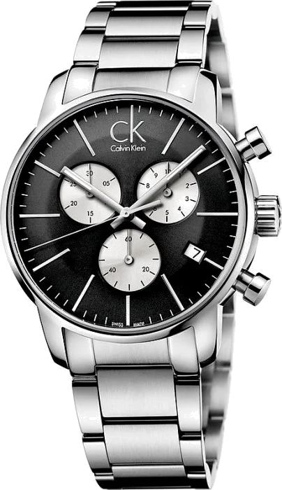Montre Homme Calvin Klein K2G2714X Chronographe Acier Poli Cadran Noir