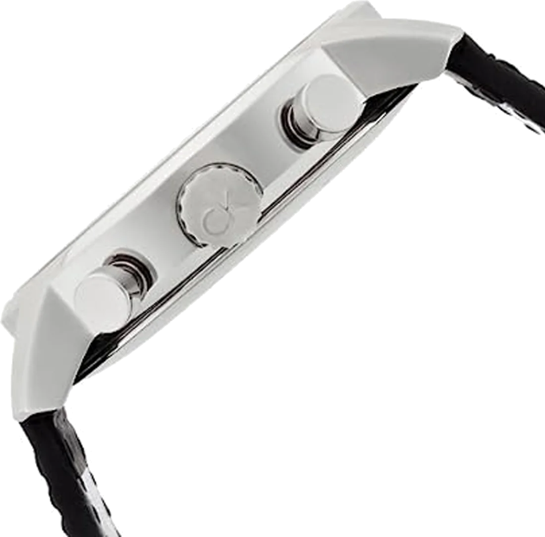 Montre Homme Calvin Klein K2G271CX Chronographe Cadran Noir Bracelet Cuir vue 2