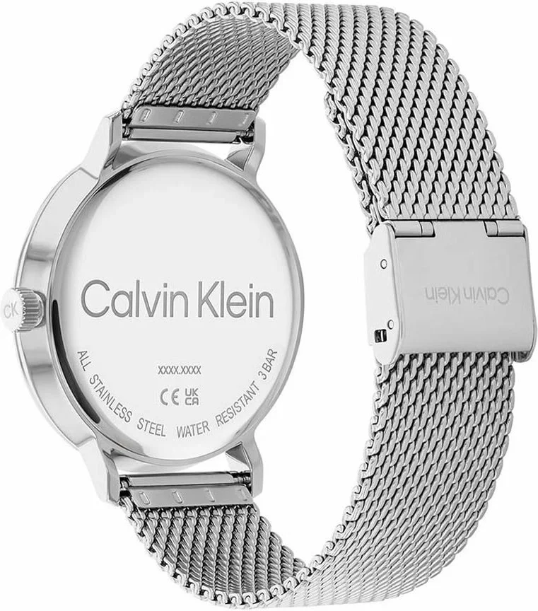 Montre Homme Calvin Klein K2G2G121 - Cadran Noir et Bracelet Maille Milanaise Argent vue 2