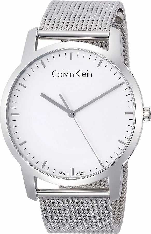 Montre Calvin Klein K2G2G126 Homme, Cadran Gris, Acier Maille Milanaise