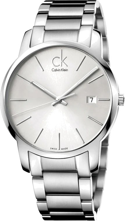 Montre Calvin Klein City K2G2G146 pour Homme, Cadran et Bracelet Acier Argent