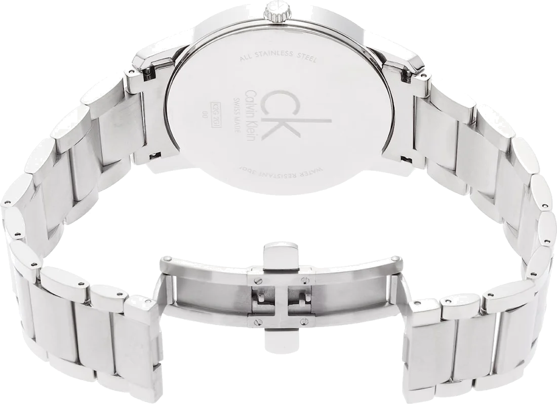 Montre Calvin Klein City K2G2G146 pour Homme, Cadran et Bracelet Acier Argent vue 3