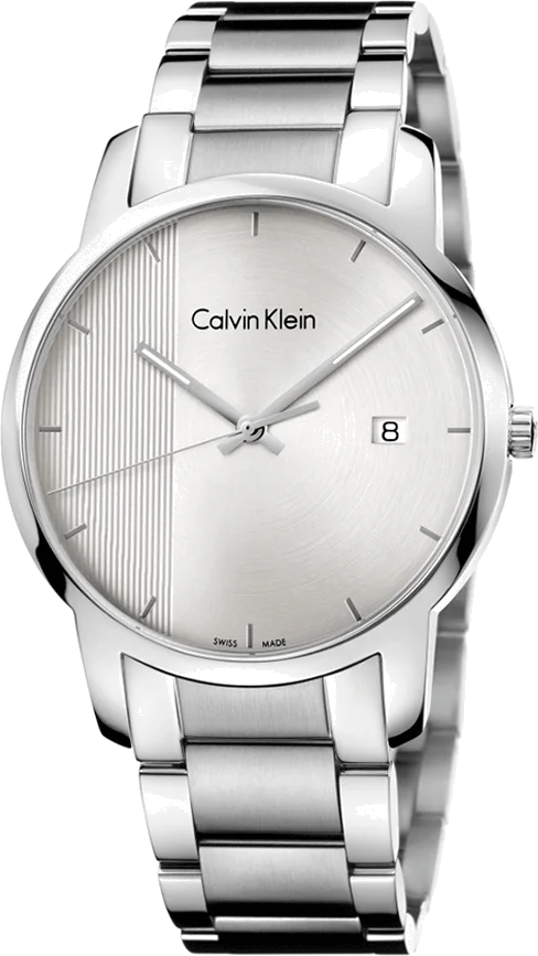 Montre Homme Calvin Klein City K2G2G14X - Cadran et bracelet acier inoxydable argenté