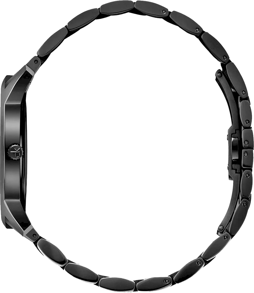 Montre Homme Calvin Klein K2G2G4B1 - Boîtier et Bracelet Acier Noir, Cadran Noir vue 2