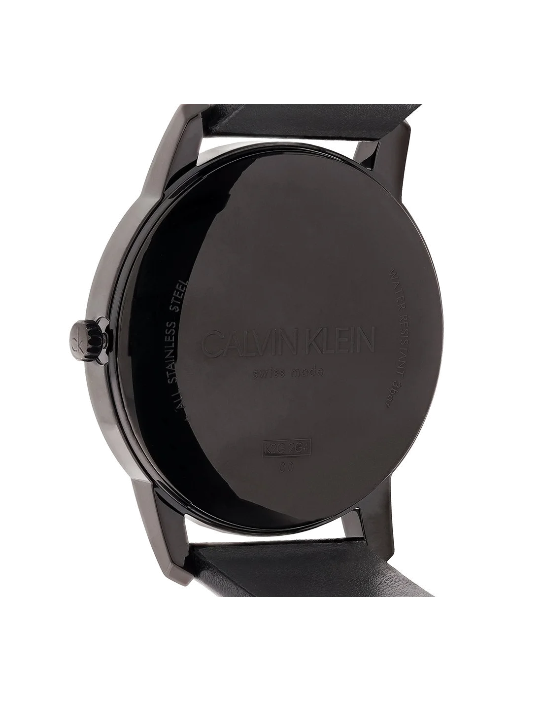 Montre Homme Calvin Klein City K2G2G4C1 - Cadran Noir, Boîtier Acier et Bracelet Cuir vue 2