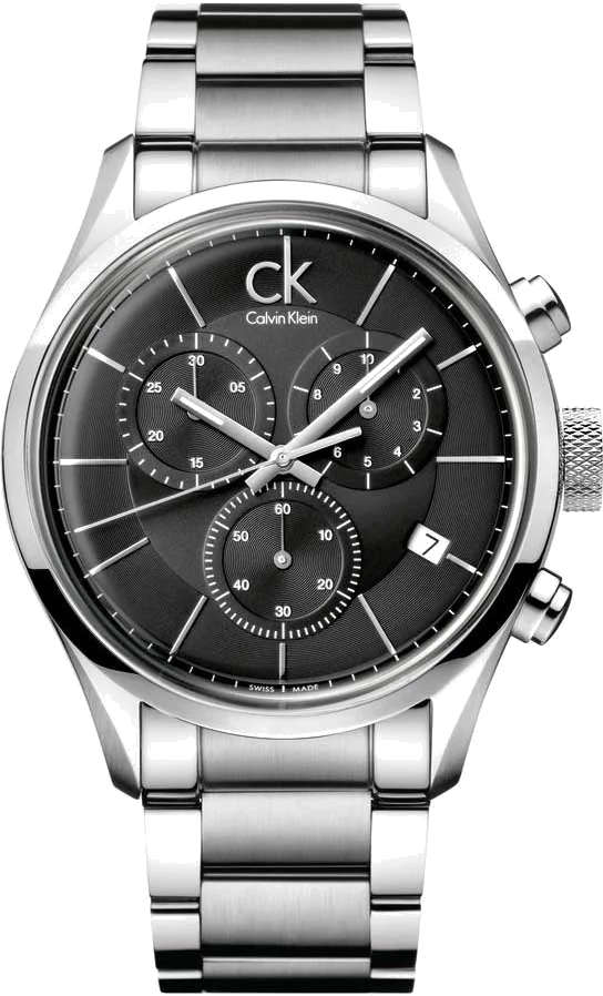Montre Homme Calvin Klein K2H27104 Chronographe Cadran Noir Acier