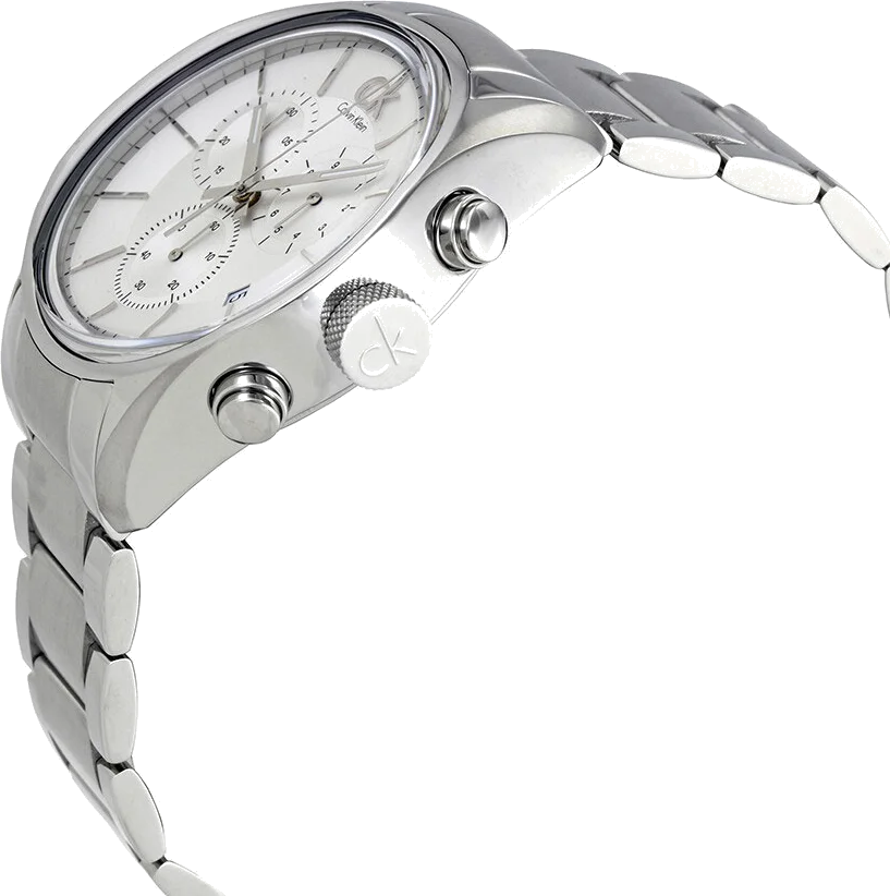 Montre Homme Calvin Klein K2H27126 Chronographe Acier Inoxydable Argent vue 2