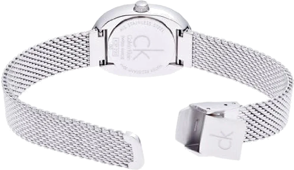 Montre Femme Calvin Klein Incentive K3P23121 Cadran Noir Maille Milanaise Argent vue 3