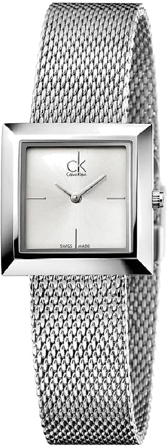 Montre Femme Calvin Klein K3R23126 Cadran Argenté Bracelet Maille Acier