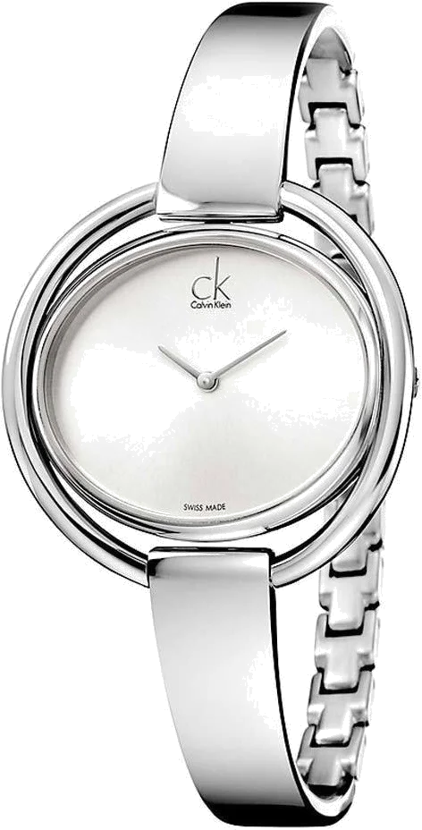 Montre Femme Calvin Klein K4F2N116 Acier Argenté Swiss Made - Cadran Ovale 40mm