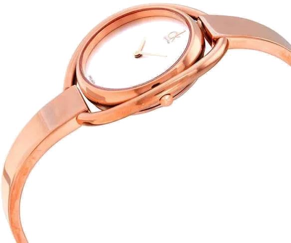 Montre Femme Calvin Klein Impetuous K4F2N616 Cadran Ovale Acier Or Rose vue 2