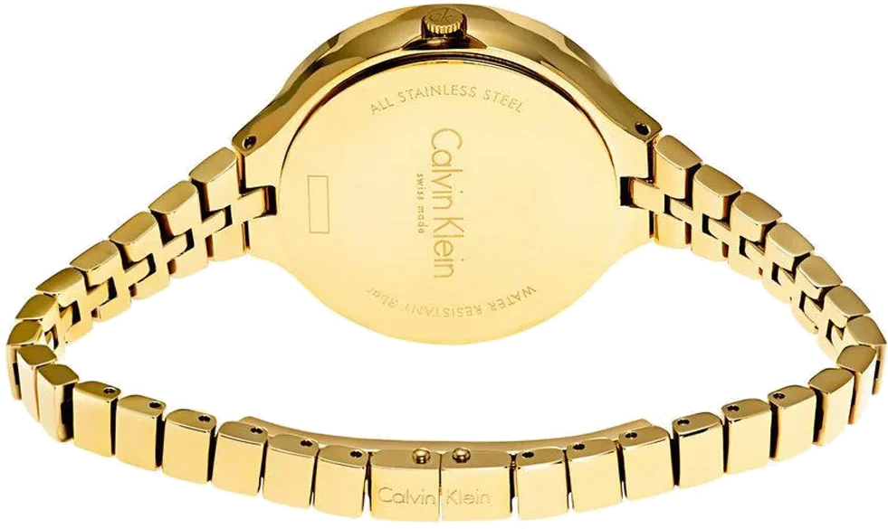 Montre Femme Calvin Klein Lively K4U23526 en acier inoxydable doré vue 3