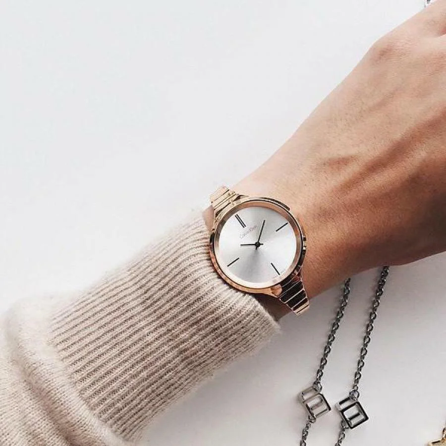 Montre Femme Calvin Klein Lively K4U23626 en Acier Or Rose - Swiss Made vue 2