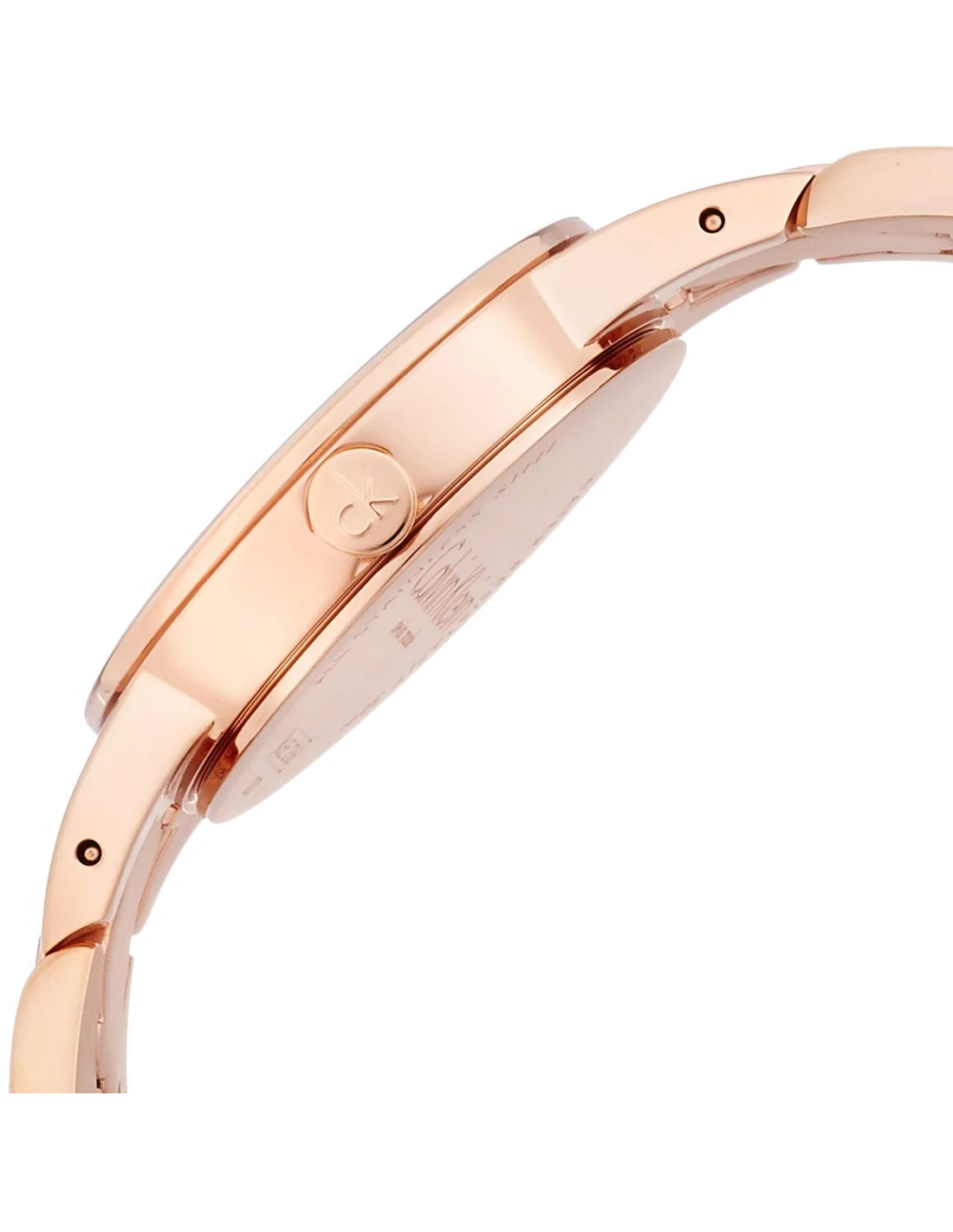 Montre Femme Calvin Klein K6E23646 en Acier Inoxydable Or Rose, Cadran Argent vue 2