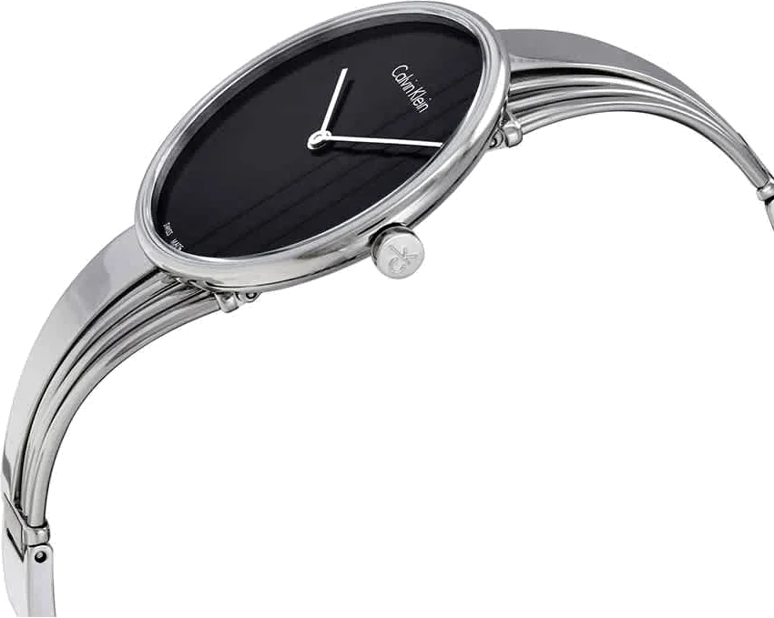 Montre Femme Calvin Klein Drift K6S2N111 Acier Argenté Cadran Noir vue 2