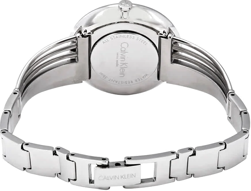 Montre Femme Calvin Klein Drift K6S2N111 Acier Argenté Cadran Noir vue 4