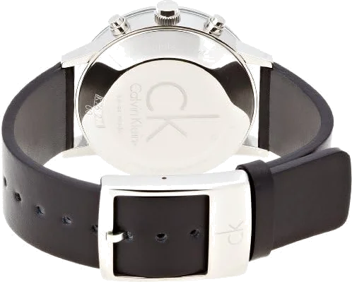 Montre Homme Calvin Klein K7627107 Chronographe Cuir Poli & Cadran Noir vue 3
