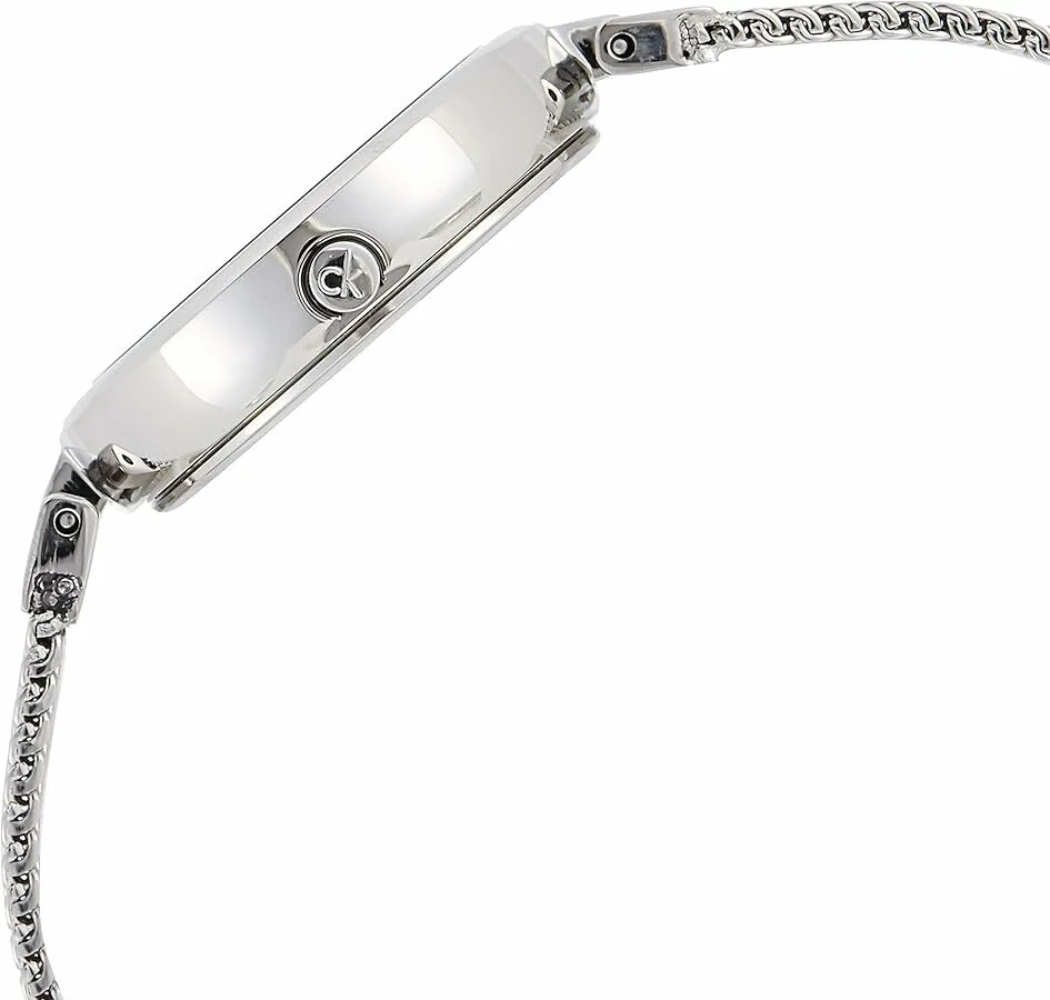 Montre Calvin Klein K8G23126 Femme en Acier Argenté, Maille Milanaise, Swiss Made vue 3