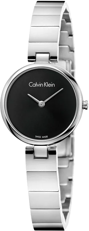 Montre Femme Calvin Klein Authentic K8G23141 Cadran Noir Acier Inoxydable Argent