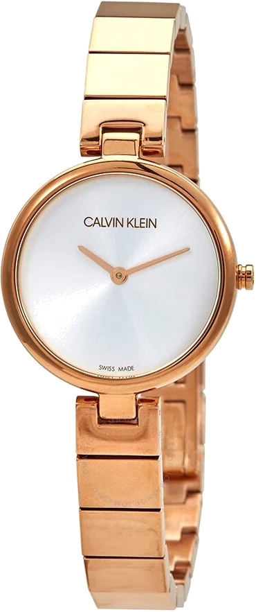 Montre Femme Calvin Klein Authentic K8G23646 en acier inoxydable doré rose vue 3