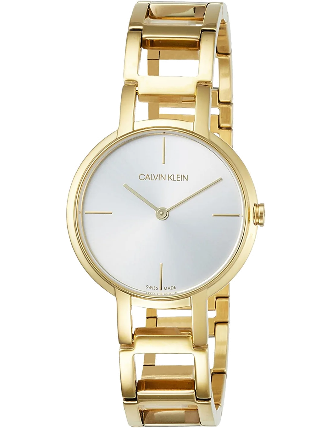 Montre Femme Calvin Klein K8N23546 - Cadran Argent & Bracelet Acier Doré
