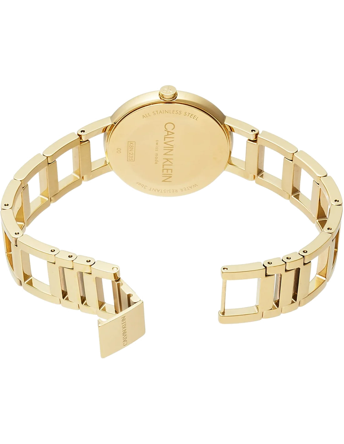 Montre Femme Calvin Klein K8N23546 - Cadran Argent & Bracelet Acier Doré vue 3