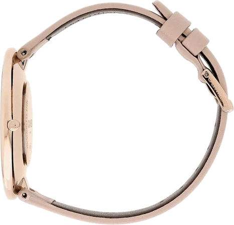 Montre Calvin Klein K8Y236Z6 pour Femme - Cadran Argent Minimaliste, Bracelet Cuir Rose vue 3