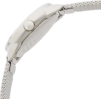 Montre Femme Calvin Klein Minimal K3M2312X cadran gris quartz bracelet maille en acier inoxydable argenté vue 2