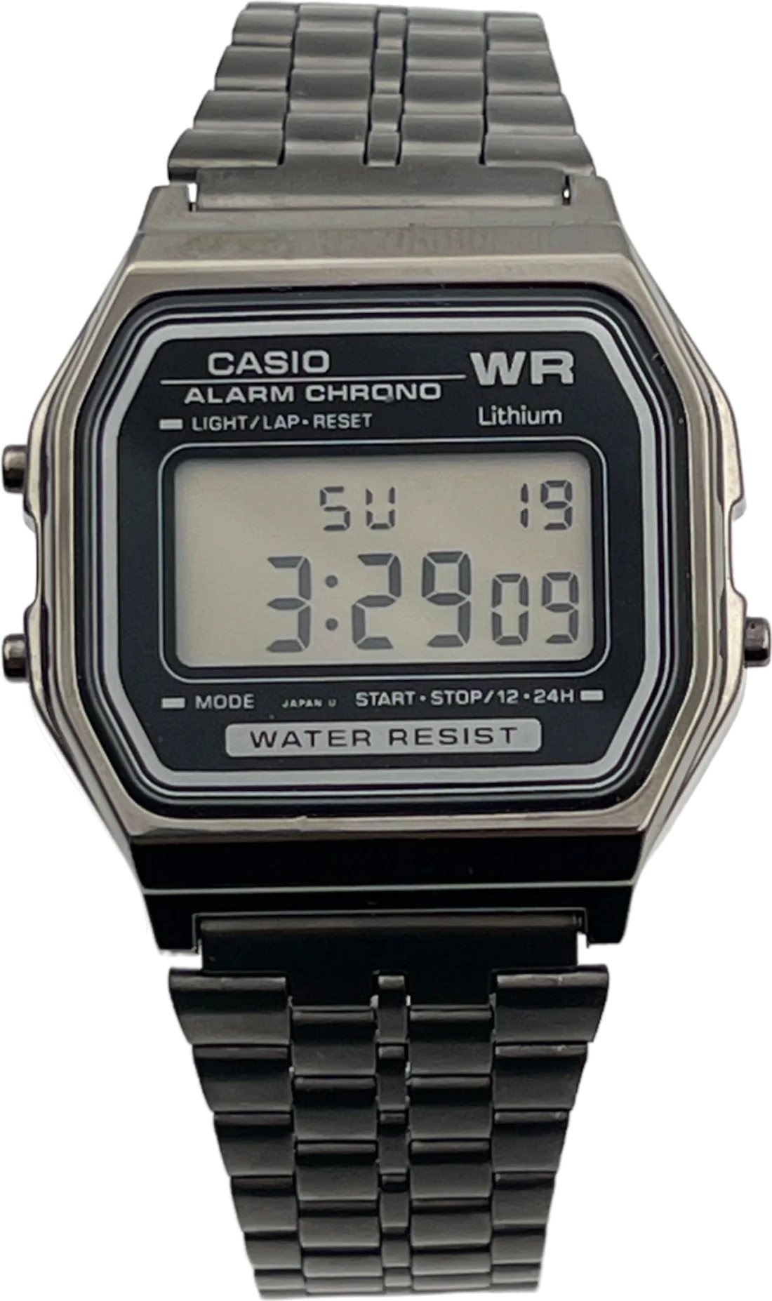 Montre Casio Vintage A158WETB-ADF Digitale Noire Unisexe en Acier