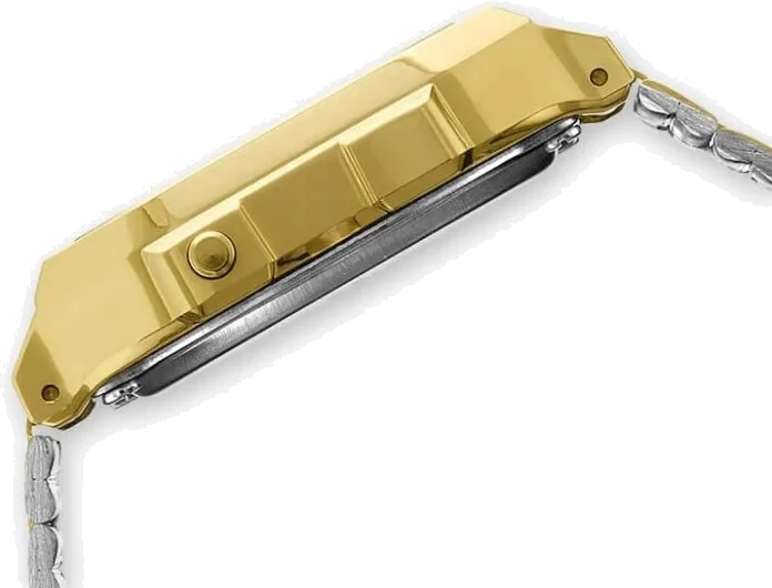 Montre Casio Vintage A168WEGC-3EF - Boîtier Or & Cadran Digital Camouflage Vert Militaire - Unisexe vue 2