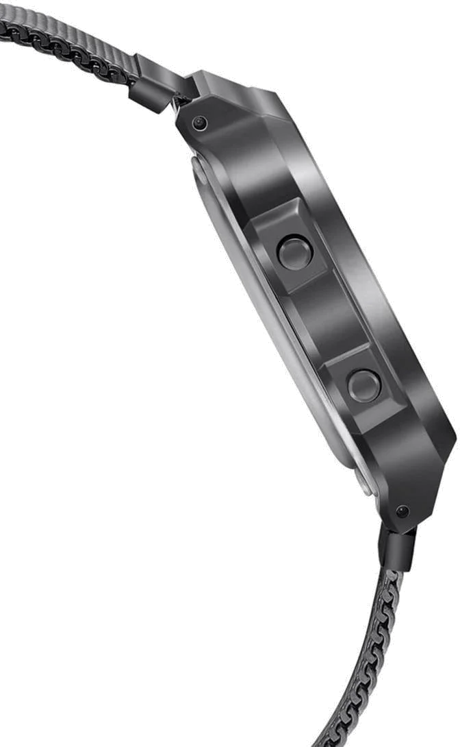 Montre Casio Vintage A168WEMB-1BDF Digitale Noire - Bracelet Maille Milanaise - Unisexe vue 3