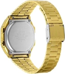 Montre Casio Vintage Digitale A168WERG-2AEF - Boîtier Or et Cadran Dégradé Violet Rose - Unisexe vue 2