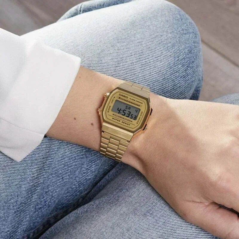 Montre Casio Vintage Digitale A168WG-9EF Dorée - Unisexe vue 4