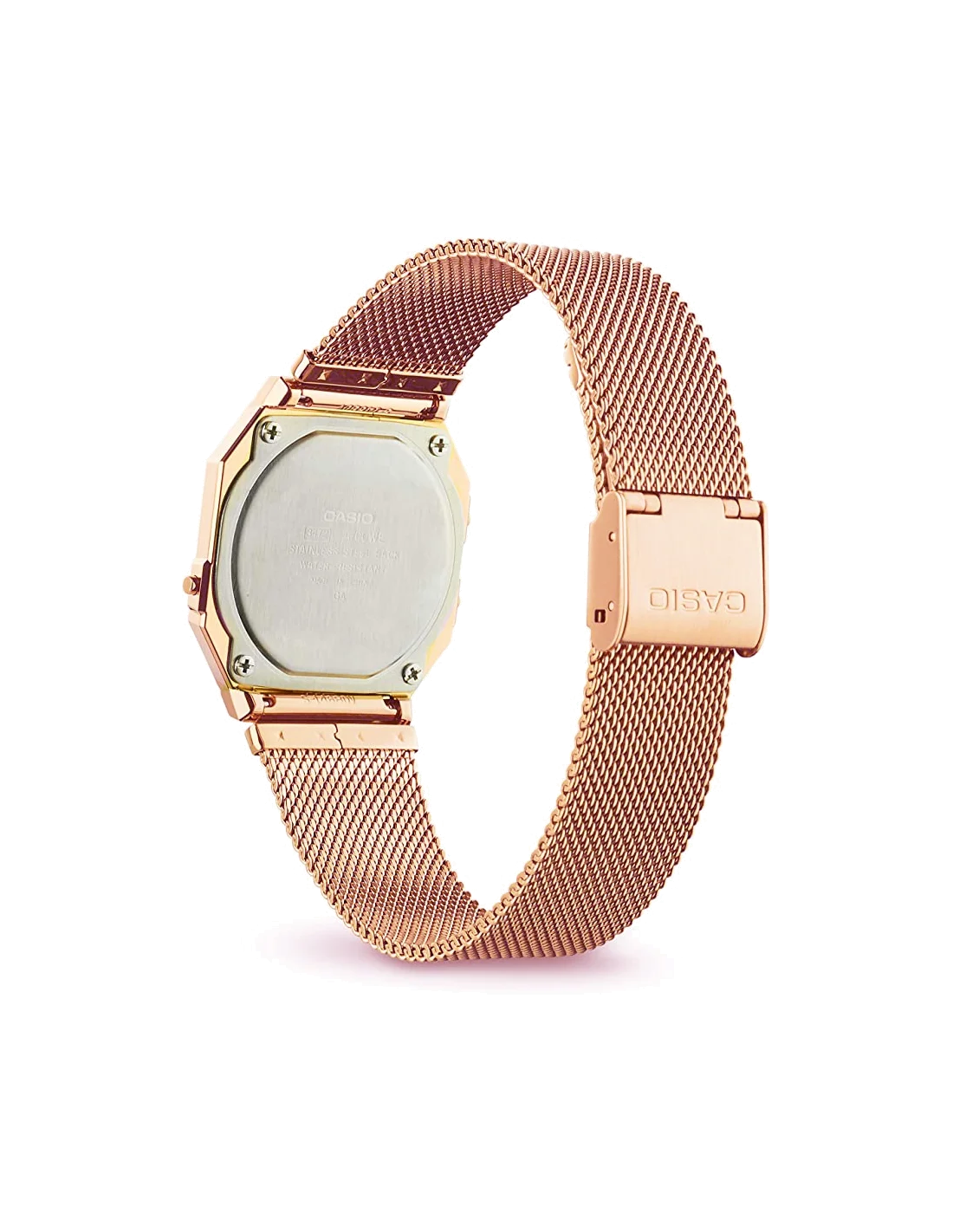 Montre Casio Vintage A700WMG-5DF Digital - Maille Milanaise Or Rose - Unisexe vue 4