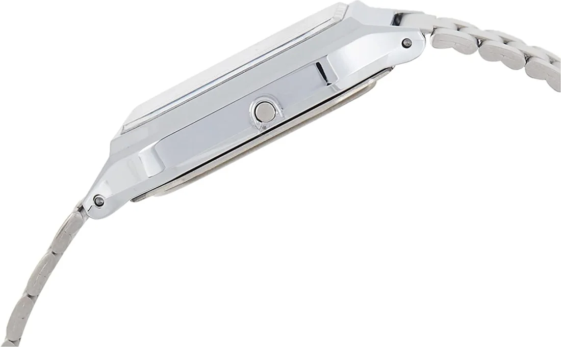 Montre Casio AQ-230A-1DMQYES - Boîtier Acier Argent & Cadran Noir - Unisexe vue 2