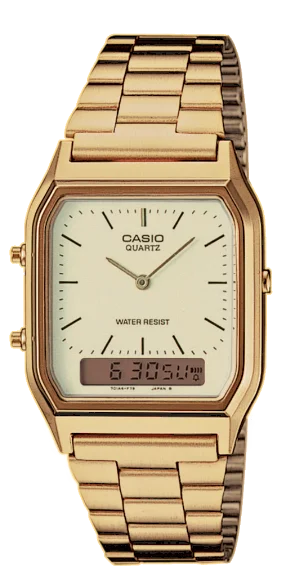 Montre Casio AQ-230GA-9DMQYES Analogique-Digitale Dorée Unisexe