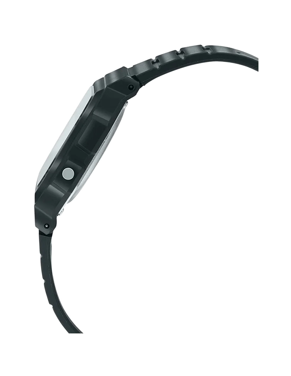 Montre Casio F-91W-3SDG Homme - Cadran Digital Gris, Bracelet Silicone Noir vue 2