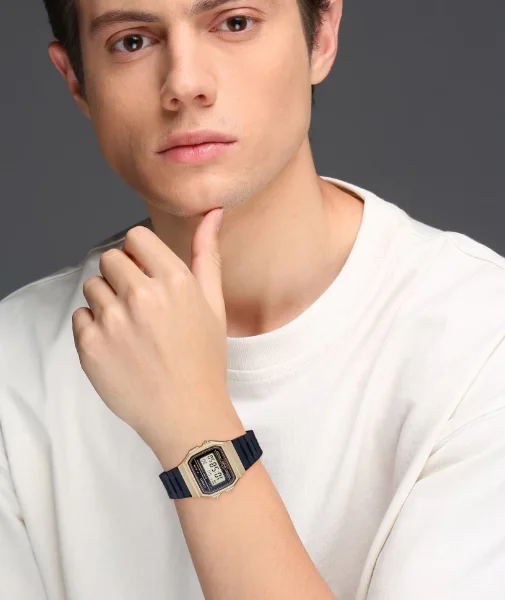 Montre Casio Vintage F-91WM-9AEF - Digitale, Cadran Gris, Bracelet Résine Noir - Unisexe vue 3