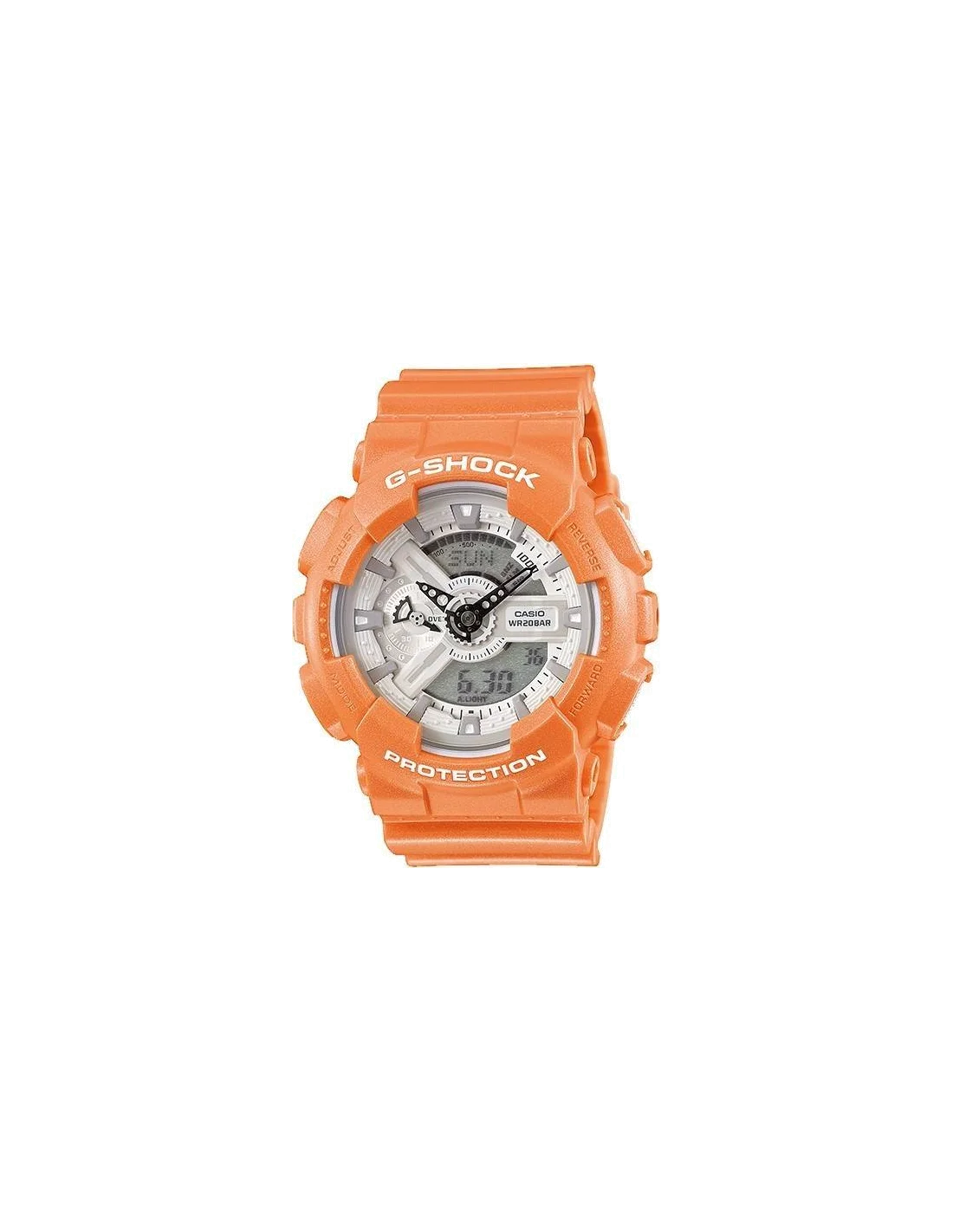 Montre Homme Casio G-Shock GA-110SG-4AER, boîtier et bracelet orange résine