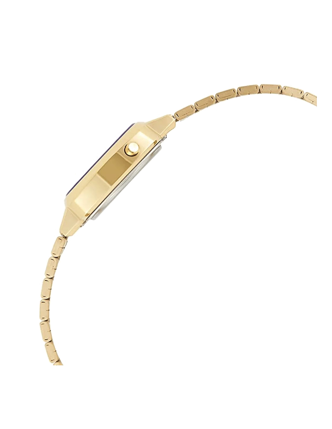 Montre Casio Vintage LA670WEGA-6EF Femme Dorée Cadran Violet Digital vue 2