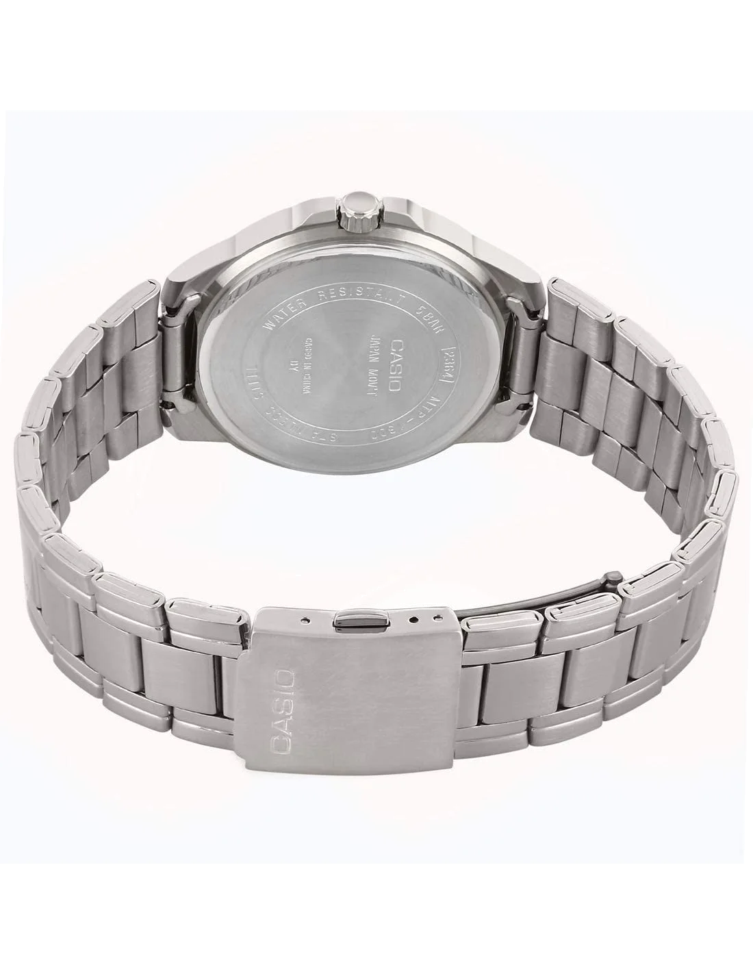 Montre Homme Casio MTP-1300D-1AVEF, Boîtier et Bracelet Acier Argenté, Cadran Noir Multi-Cadrans vue 3