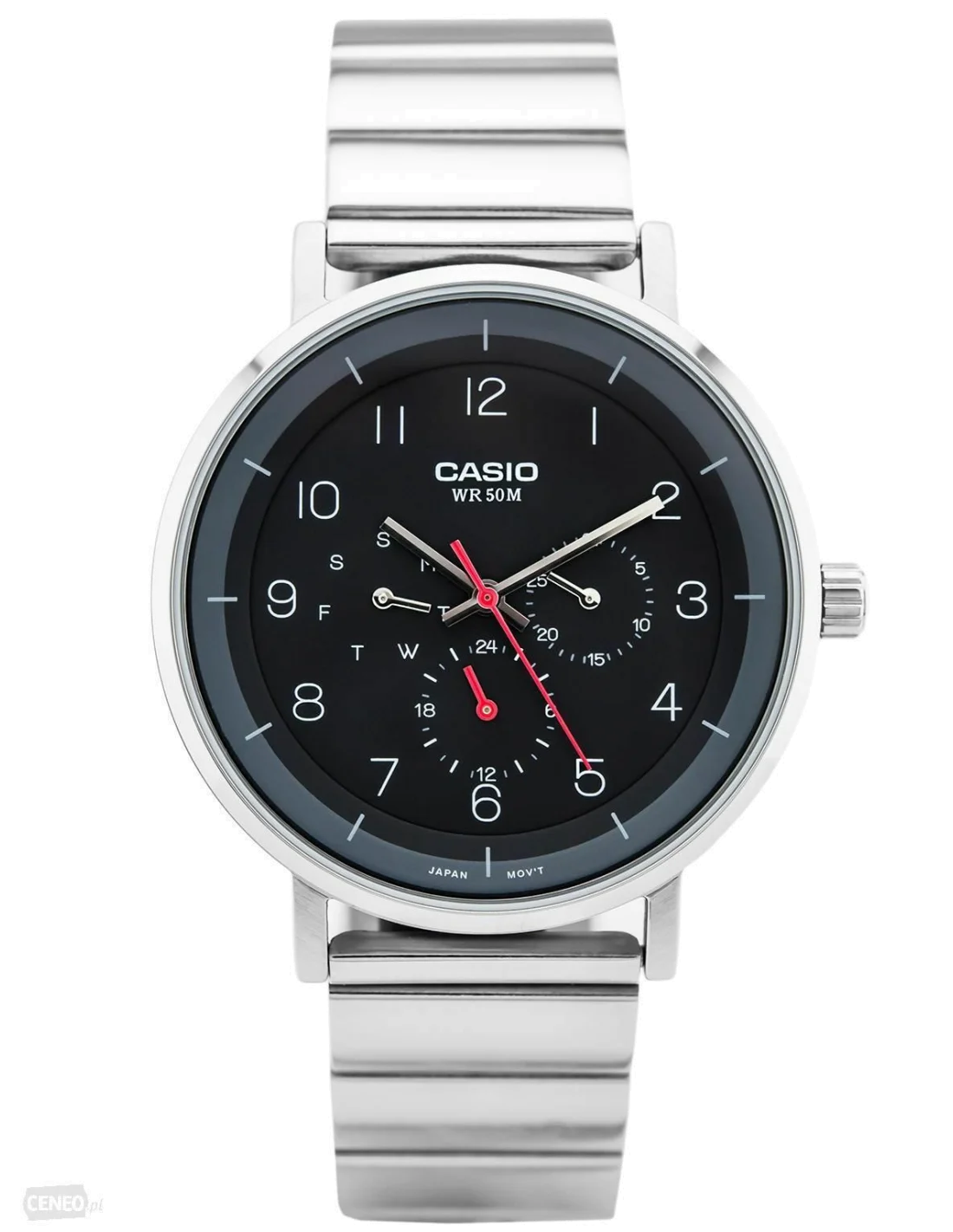 Montre Homme Casio MTP-E314D-1BV Multi-Cadrans Acier Argenté