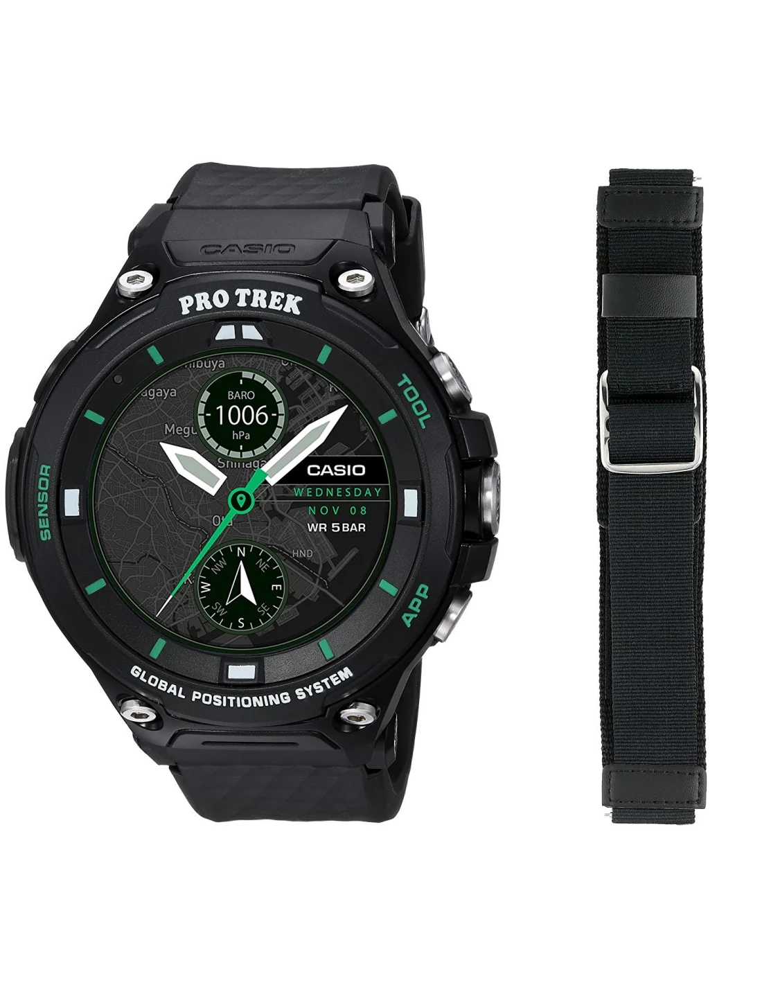Montre Connectée Casio Protrek GPS Smartwatch WSD-F20X-BKAAU