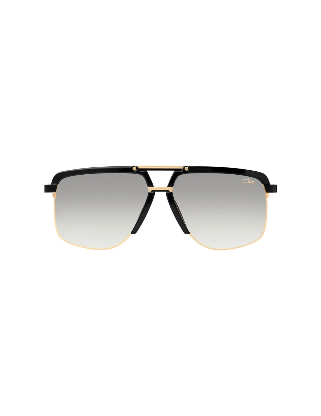 Lunettes de soleil Cazal Legends 9086 001 noires et dorées métal/acétate vue 2