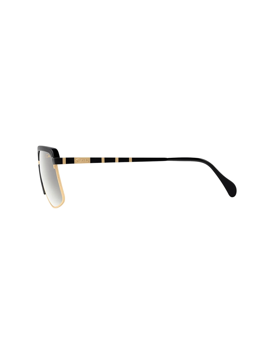 Lunettes de soleil Cazal Legends 9086 001 noires et dorées métal/acétate vue 3