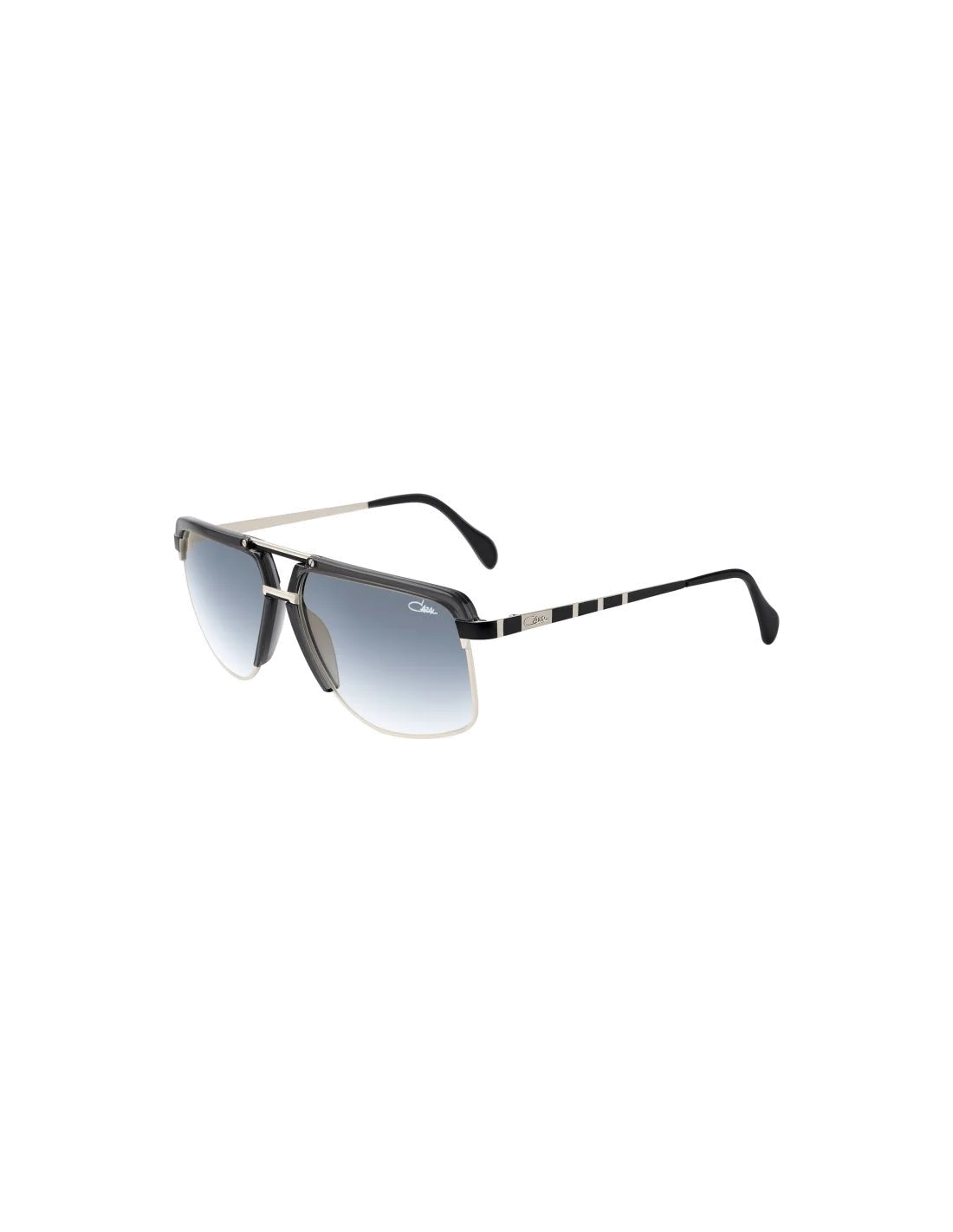 Lunettes de soleil Cazal Legends 9086 002 noires et argent métal/acétate